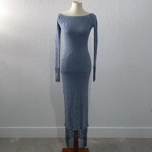 House of Harlow 1960 Gray Sweater Dress